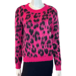 Fuchsia Leopard Sweater by Boutique Moschino